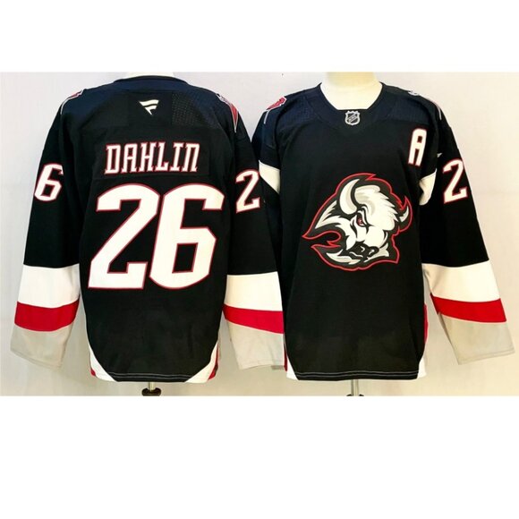 Mens Rasmus Dahlin Black Stitched Jersey